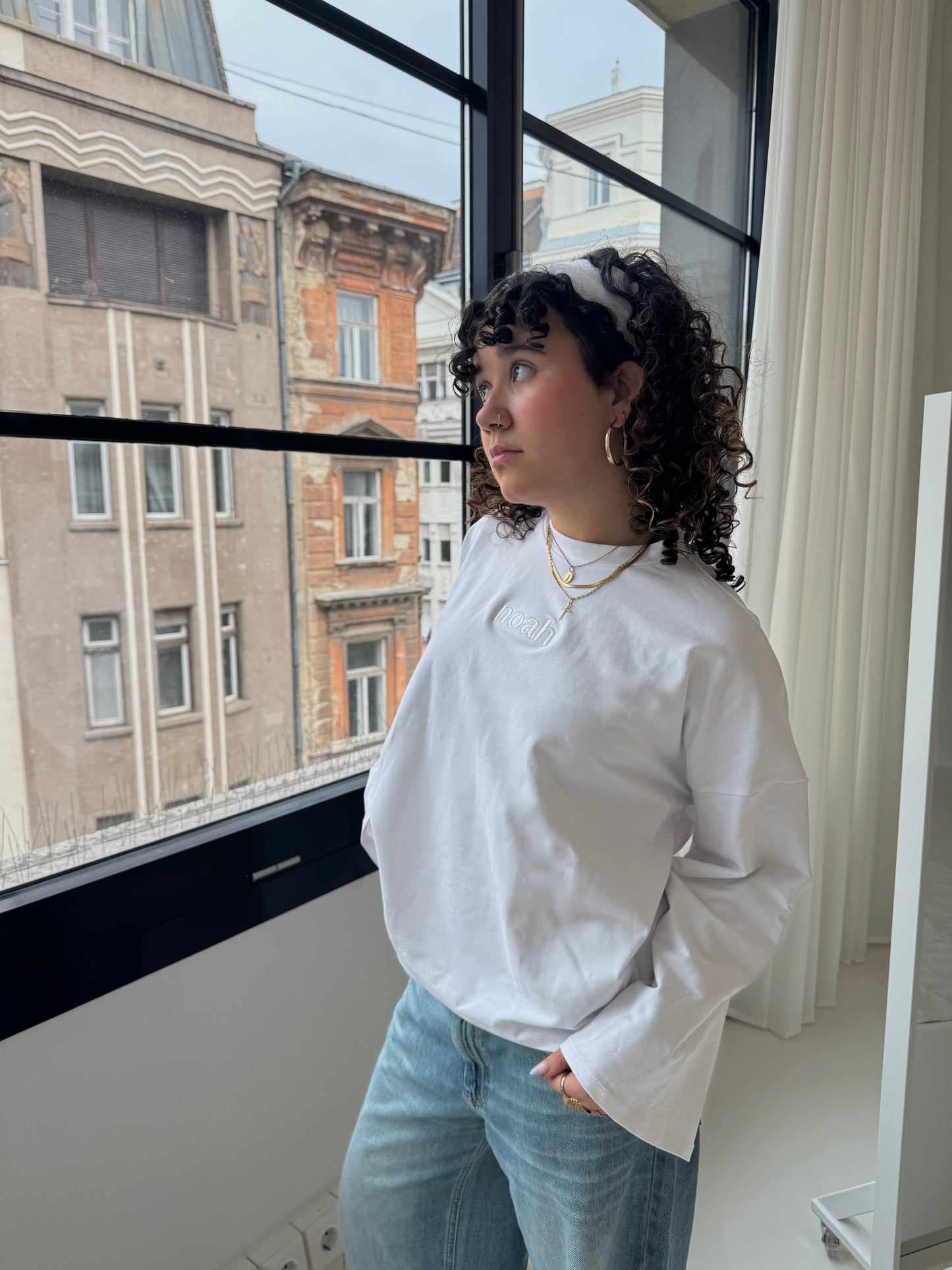 snowflake oversized longsleeve