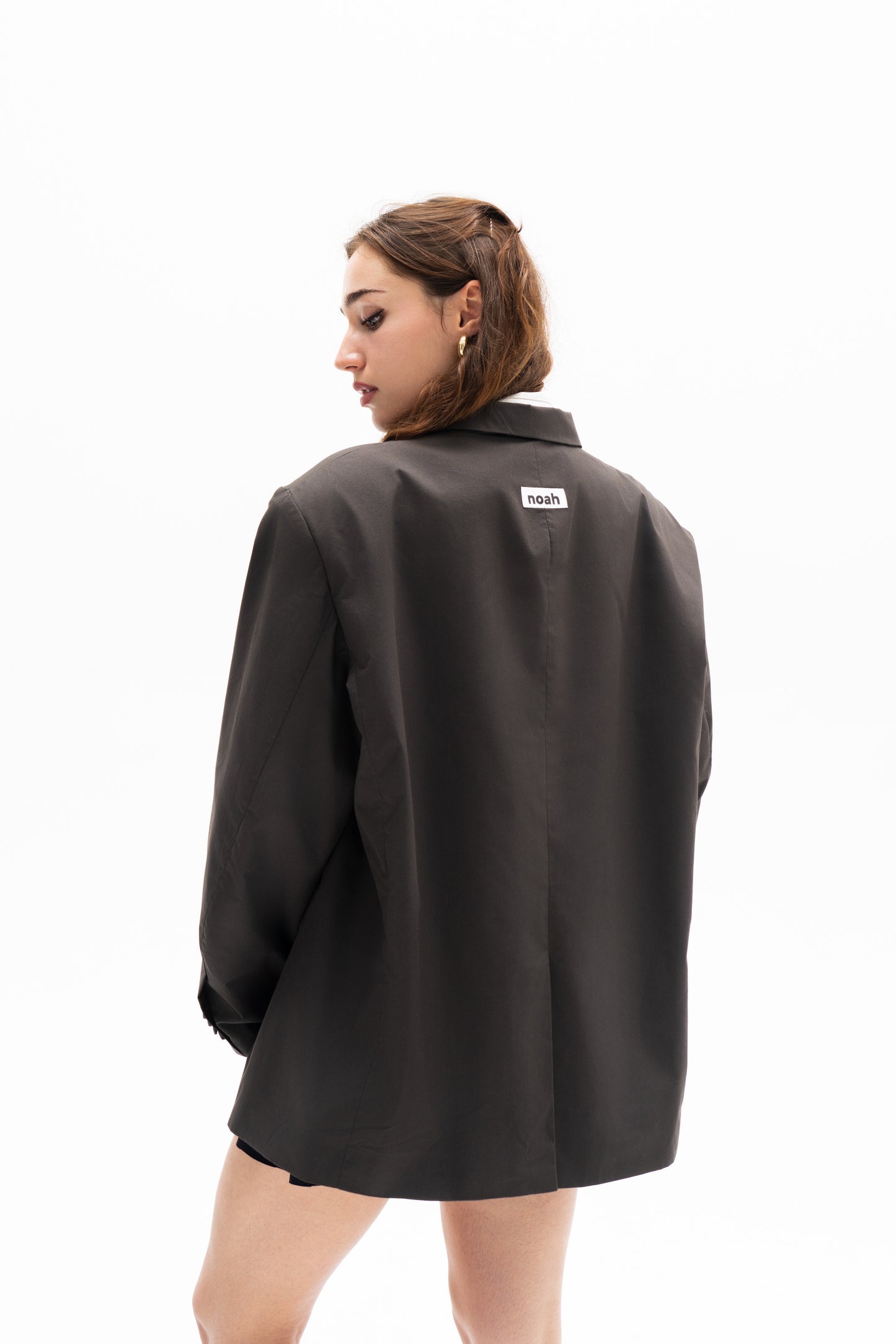 brown oversized blazer