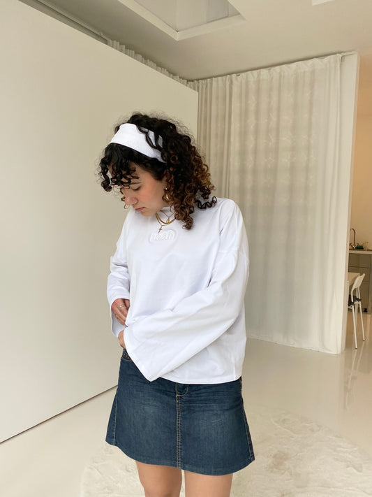 snowflake oversized longsleeve